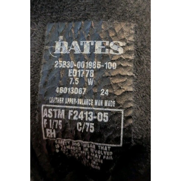 Bates US Navy Durashocks Black Seude Leather Steel Toe Combat Boots Women's 7.5 - Picture 5 of 5